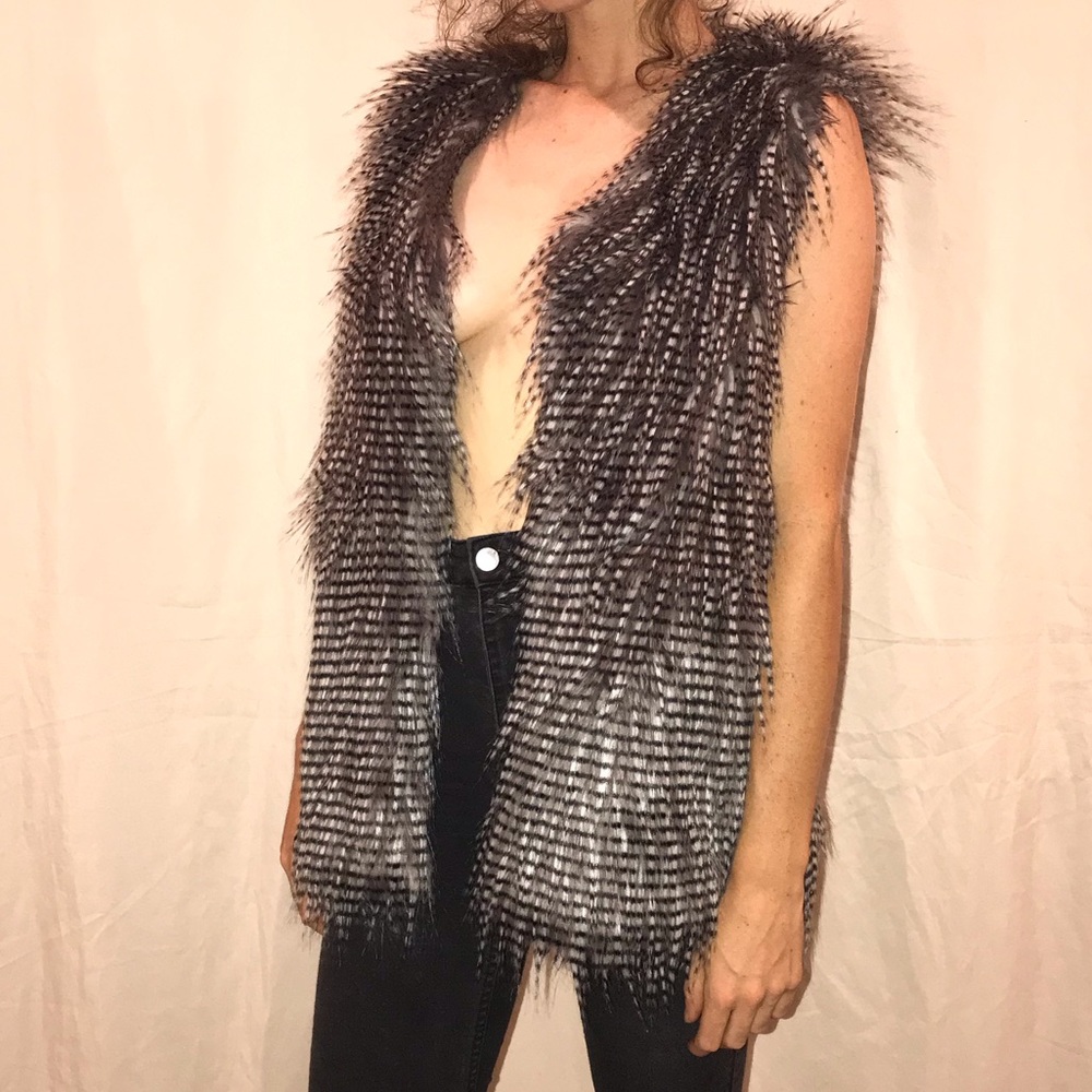 faux fur vest